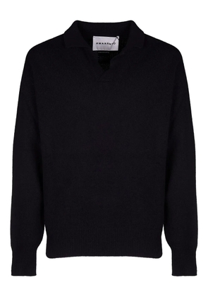 AMARÁNTO polo-collar sweater - Black