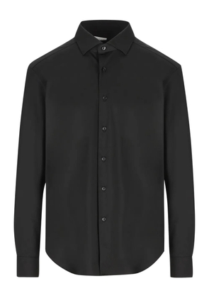 Xacus long-sleeve button-down shirt - Black