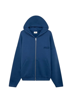 Autry logo-detail zipped hoodie - Blue
