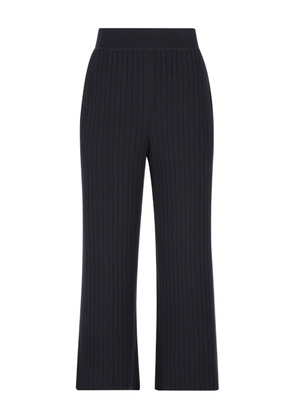 Loro Piana Coste ribbed welt-pocket trousers - Blue