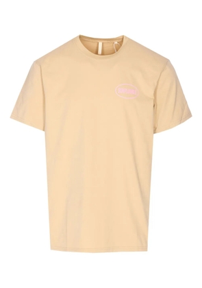 Sunflower logo print crew neck t-shirt - Yellow