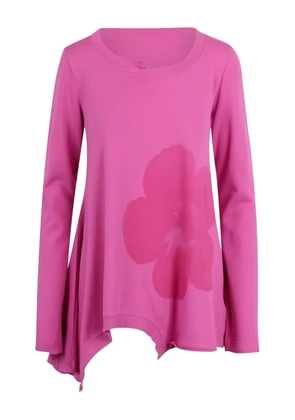 Rundholz Black Label flower-print asymmetric jersey - Pink