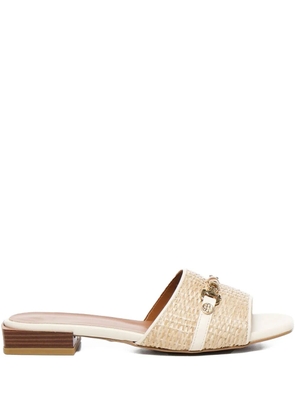 V°73 Esther woven chain-embellished sandals - Neutrals