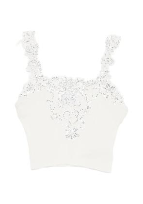 Ermanno Scervino lace-detail top - White