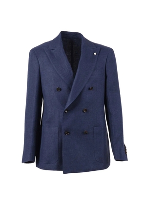 LUIGI BIANCHI MANTOVA double-breasted suit jacket - Blue