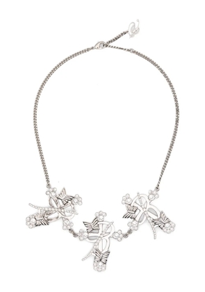 Blumarine cross-embellished choker - Silver