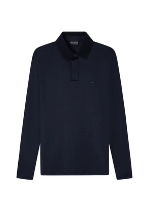 Emporio Armani long-sleeve polo shirt - Blue