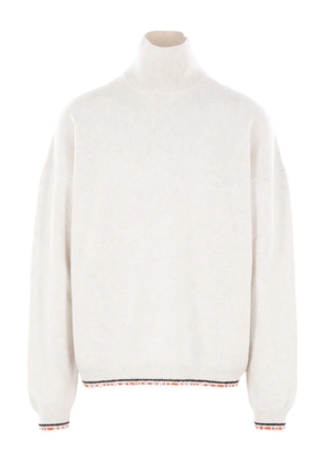 Diomene wool-blend high-neck sweater - White