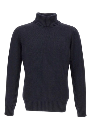 Kangra roll-neck ribbed-trim sweater - Blue