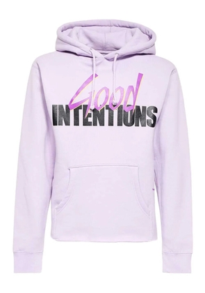 Vlone front-back print hoodie - Purple