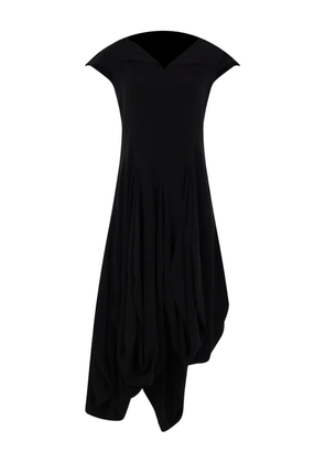 Yohji Yamamoto asymmetric-hem dress - Black