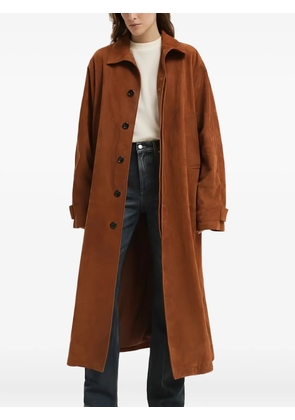 1989 STUDIO single-breasted corduroy coat - Brown