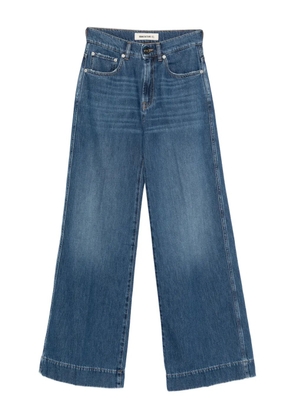 Semicouture logo-patch jeans - Blue