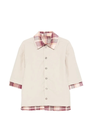 MARBELL Peggy bowling shirt - Neutrals