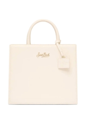 MC2 Saint Barth mini leather tote bag - White