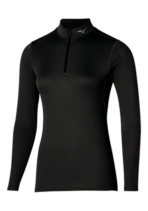 Mizuno high-neck zip-up top - Black