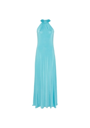 Blugirl embellished halterneck maxi dress - Blue
