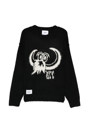 WTAPS graphic crew-neck sweater - Black
