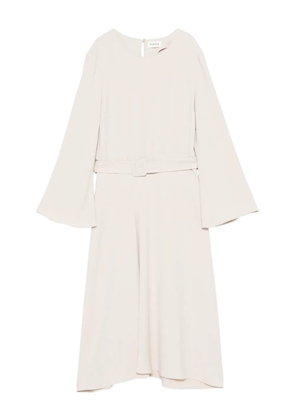 P.A.R.O.S.H. belted flared midi dress - Neutrals
