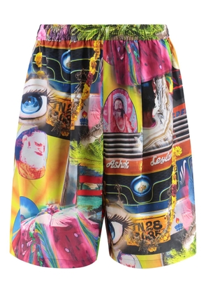 Perks And Mini printed drawstring shorts - Blue