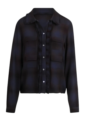 Nº21 check-pattern shirt - Blue