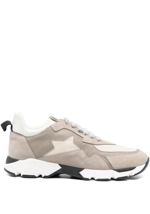 Lorena Antoniazzi star-detail suede sneakers - Neutrals