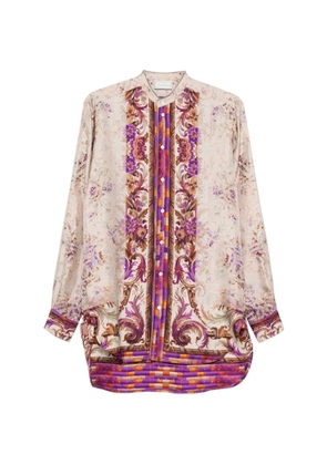 Pierre-Louis Mascia Aloe floral print shirt - Neutrals