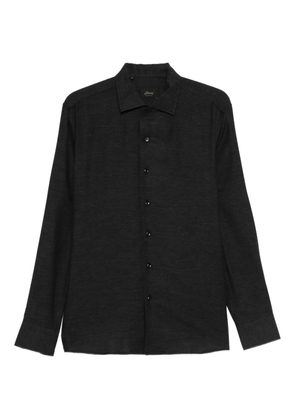 Brioni long-sleeve button-fastening shirt - Grey