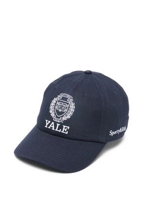 Sporty & Rich logo-embroidery baseball cap - Blue