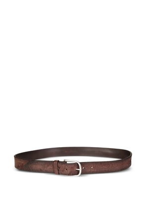 Orciani textured-finish leather belt - Brown
