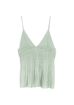 Circus Hotel pleated top - Green