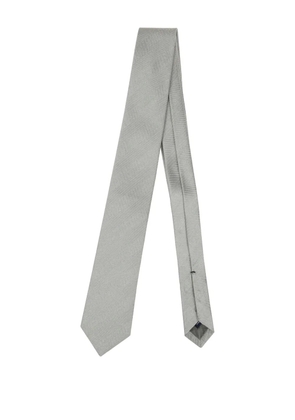 Errico Formicola herringbone silk tie - Grey