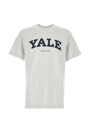 Sporty & Rich melange cotton T-shirt - Grey