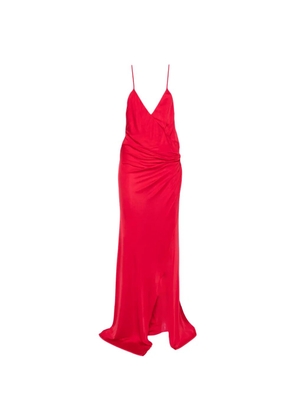 PINKO Vivara V-neck maxi dress - Red