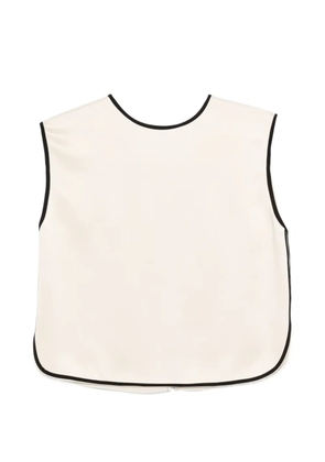 Forte Forte contrast-trim blouse - Neutrals