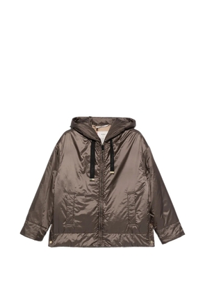 Max Mara Mtcdaria hooded zip jacket - Brown