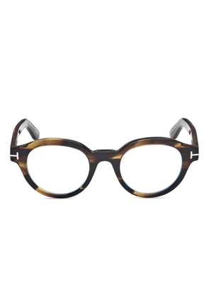 TOM FORD Eyewear round-frame glasses - Brown