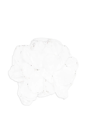GIADA CURTI ruffled travel accessory - White