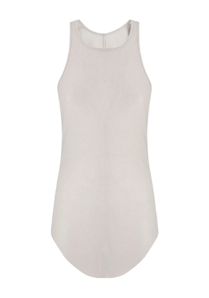 Rick Owens ribbed round-neck top - Neutrals