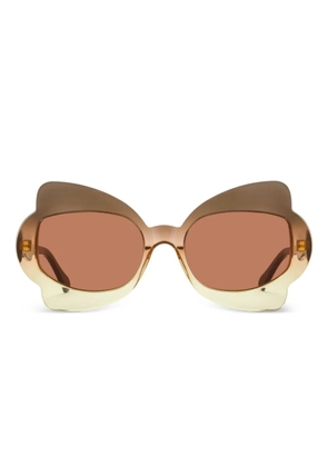 Marni Eyewear Monumental Gate butterfly-frame sunglasses - Brown