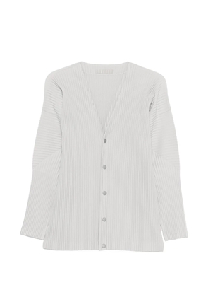 Homme Plissé Issey Miyake pleated buttoned knitwear - Grey