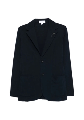 Lardini brooch knit blazer - Blue