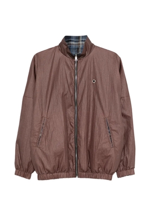 MARBELL reversible zip jacket - Brown