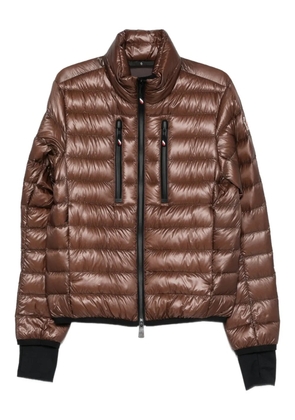Moncler Grenoble zip quilted jacket - Brown
