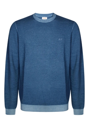 Sun68 logo-embroidered sweater - Blue