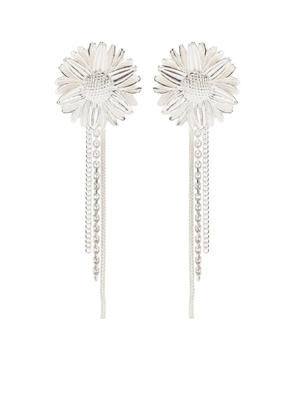 Wouters & Hendrix daisy-motif drop earrings - Silver