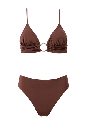SOFIA ERHAN ring-detail bikini - Brown