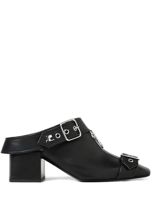 Courrèges Gogo buckle mules - Black