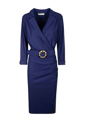 CHIARA BONI La Petite Robe belted wrap dress - Blue