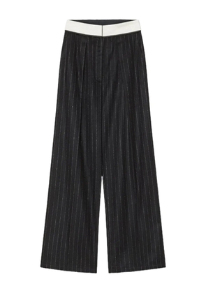 Forte Forte pinstripe trousers - Black
